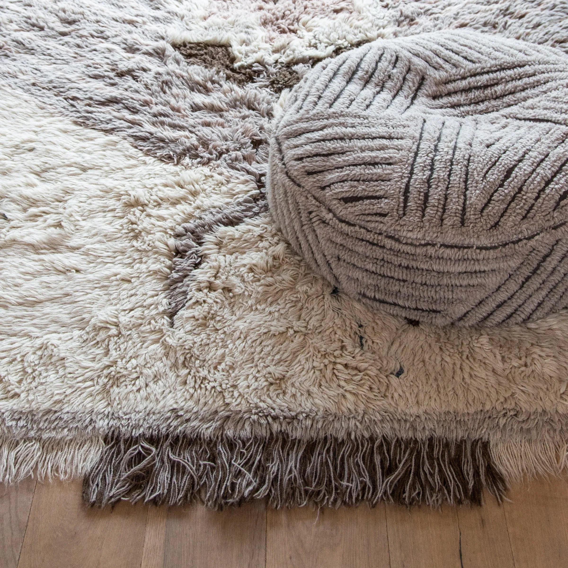 Washable Fields Pouf