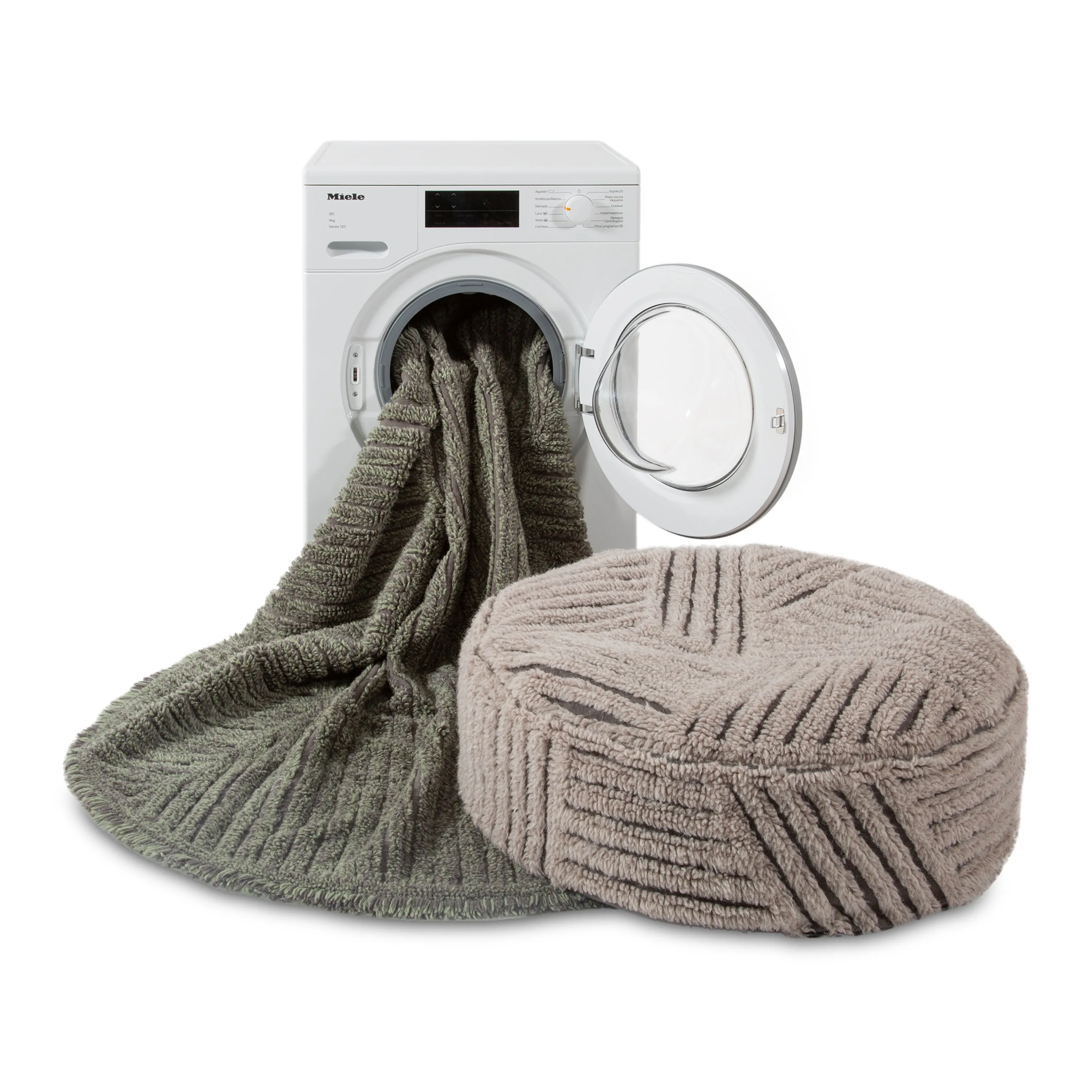 Washable Fields Pouf