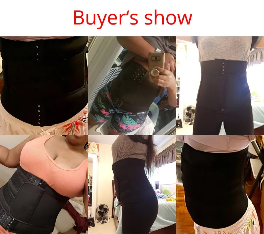 Women's Gray Breathable Tummy Control Waist Trainer Body Shaper Slimmers