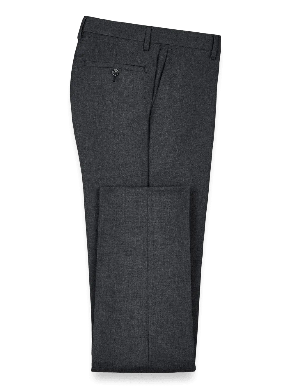 Wool Gabardine Pants - Charcoal