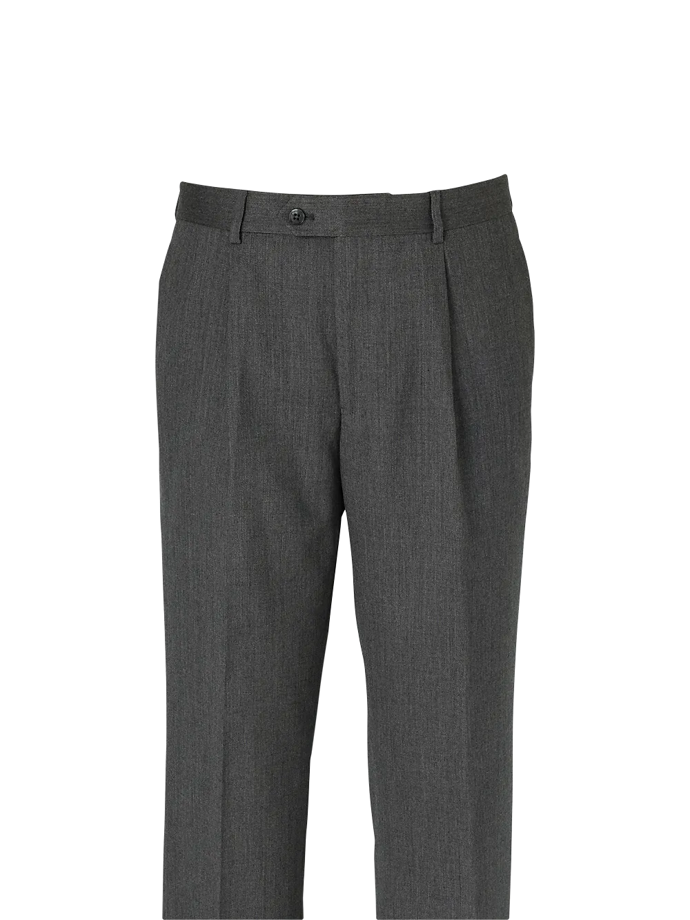 Wool Single Pleated Pants - Grey