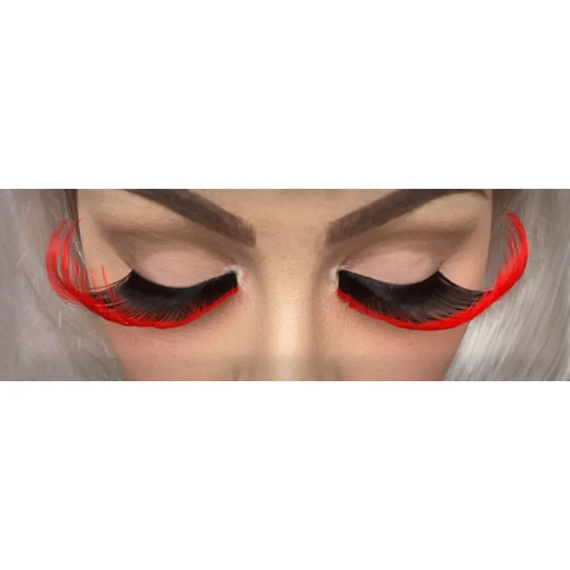 X Large Red and Black Lashes