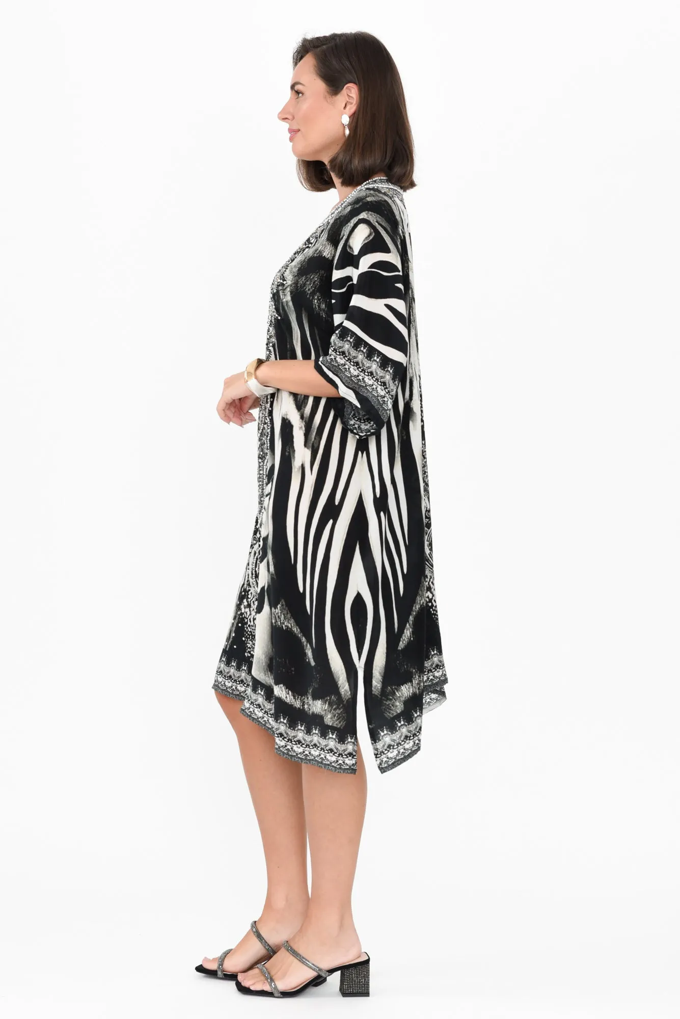 Zulu Black Silk Dress